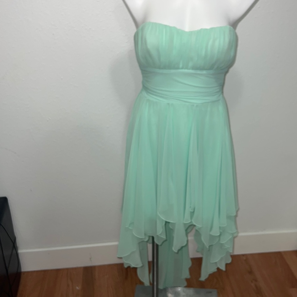 Windsor Mint Green Hi-Low Dress Sz 9/10